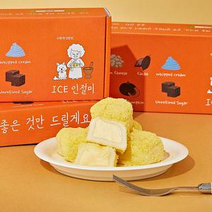 [사계절다이닝] 달콤하고 푹신푹신한 카스텔라 생크림 인절미 500g