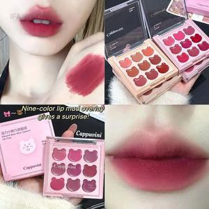 립스틱 듀얼 메이크업 DIY 머드 오버레이 벨벳 9색 베어 라이징 레드 클레이 플럼 팔레트 모이스춰 매트 베리 사용