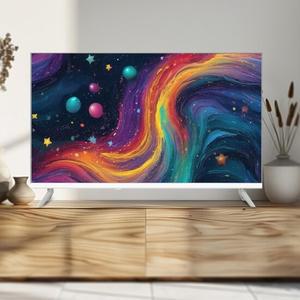 써밋티비 A500ES QLED 127cm  UHD 화이트 구글 안드로이드 스마트 QLED TV 스탠드형 기사설치