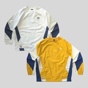 [엄브로] 2025 UQ121CWT33/팝러쉬) 컬러블럭 우븐 피스테/WHT0(화이트),YOR0(옐로우오
