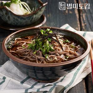 [별미도감] 별미 메밀소바 10인분세트 (면2kg+메밀소스10개) 판모밀 냉모밀