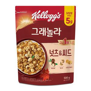 [소비기한 임박] 넛츠&씨드 그래놀라, 500g, 1개