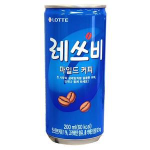 [롯데칠성음료] 레쓰비 마일드 캔커피 200ml x 30캔