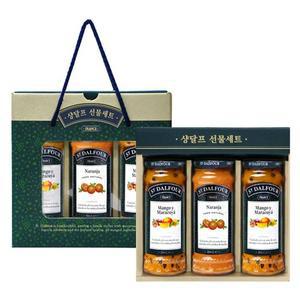[기타]임박상품 샹달프 잼 선물세트 3종 284g 3병 오렌지1개+ 망고2개  (2025-10-04까지)