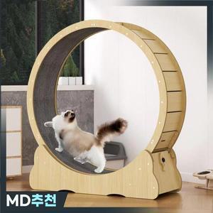 대형 러닝 머신 내구성 고양이 바퀴 카펫 달린 런웨이 무소음 롤러 안전 잠금 장치  일일 휠