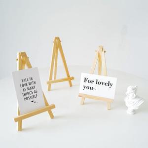 15x8cm 미니 원목 나무 이젤 액자 받침대