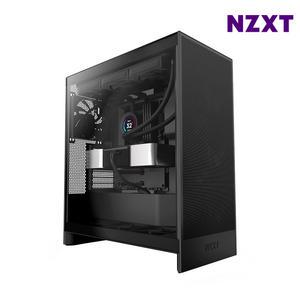 NZXT H7 플로우 V2 미들타워 ATX - 블랙 기본 전면 120mm 팬 3개