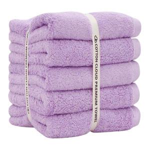 코튼클라우드 호텔타올 코마사 40수, 라벤더 (리본포장), 210g, 5개입, 1개