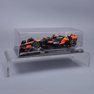Bbugo 1:24 2024 Mclaren Mcl38 마이애미 Gp F1 합금 미니어처 아크릴 포장 다이캐스트 모델 자동차 맞춤