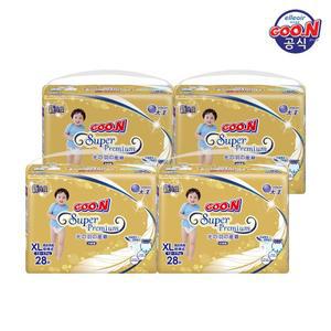 [군 기저귀] 프리미엄 팬티 특대형(XL) 28P x 4팩 (2박스 구매 시 물티슈 증정)