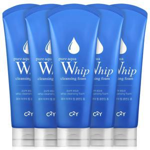 (1+1) 퓨어 아쿠아 휩 클렌징 폼, 220ml, 5개 2set