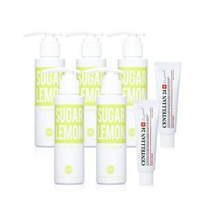 [조성아22]조성아 원더바스 레몬청 클렌저 슈가레몬 120ml 5개 + 센텔리안24 마데카 크림 오리지널 50ml 2