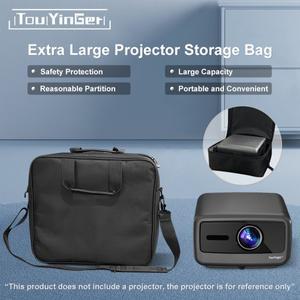 대형 프로젝터에 적합한 TouYinger Q12 시리즈 보관 가방 다기능 검정색