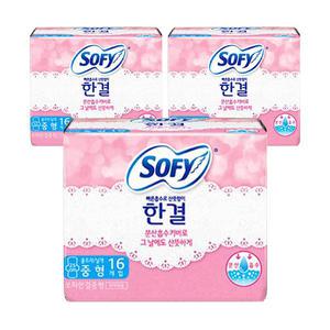 쏘피 한결 중형 16입, 3개