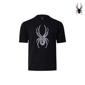 [스파이더]SPYDER 공용 빅스파이더 홀로그램 반팔 티셔츠 FM1SPIFCNRS302U-BLK