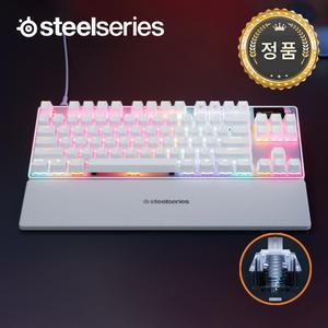 [국내정품] 스틸시리즈 에이펙스 PRO TKL GEN3 래피드트리거 자석축 키보드 영문 화이트