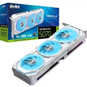 이엠텍 지포스 RTX 5070 MIRACLE WHITE D7 12GBㅇMMㅇ