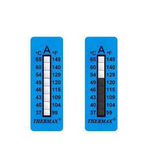 Thermax 열 시험지 테이프 8 그리드 10 써머 고온 온도 측정지
