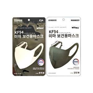 [기타][30매] KF94 미마 마스크 새부리형 중형 보건용 황사방역 국산 블랙