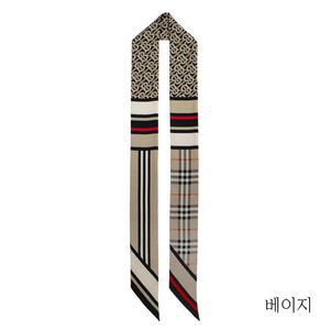 버버리 몽타주 실크 넥 스카프(8037017)
