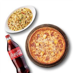 [굽네치킨] 시카고딥디쉬피자+까르보나라+콜라1.25L