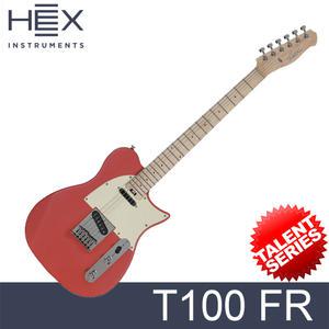 헥스 T100 FR 일렉기타 피에스타레드 색상 입문용 초보용