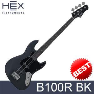 헥스 B100R BK 베이스기타 블랙 색상 - 베스트셀러 입문용 초보용 안성맞춤