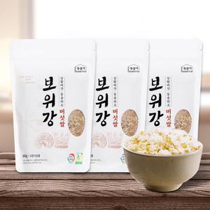 국내산 100% 전라도 상황버섯쌀 유기농 발아현미쌀 300g, 3개