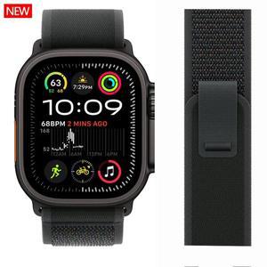트레일 루프 apple watch ultra 2 밴드 49mm 44mm 40mm 45mm 41mm 42mm 38 correa 팔찌 iWatch 시리즈 7 6