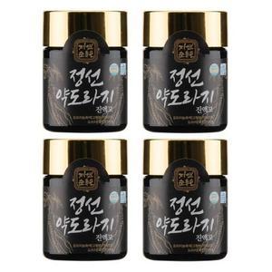 강원도 정선 약도라지 진액고 고형분 70이상의 초고농축 면역증진 도라지청 도라지 엑기스 100g 4개