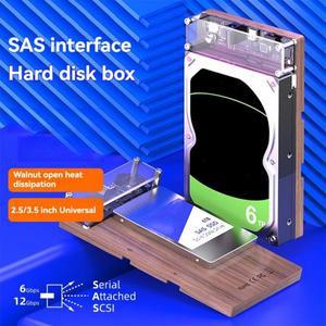 SAS HDD 디스크 케이스 3.0 도킹 스테이션용 2.5/3.5인치 외장형 하드 드라이브 인클로저