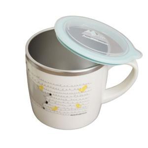캐릭터 뚜껑 스텐컵 250ml 손잡이 이유식 물컵 유아