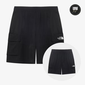 노스페이스 화이트라벨 남여공용 반바지 25SS 아이스런 카고 쇼츠 NS6NR05J BLK