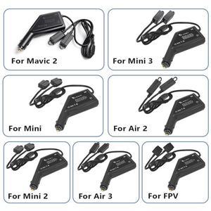 DJI Air 3S/Mini 4 Pro/Air 3/2/2S/Mini 2/Mavic 3 양방향 배터리 제어 충전 허브 용 3in1 차량용 충전기