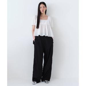 무신사 스탠다드 MUSINSA ANDAR D WOMAN 우먼즈 브라이트 나일론 파라슈트 팬츠 블랙 MWDPC105-BK 612844