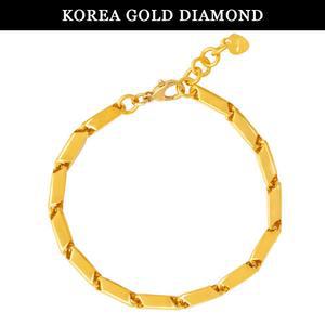 갤러리아 순금 24k 팔찌 여자 금 대나무 체인 디자인 18.75g