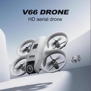 V66 미니 접이식 드론 8K 공중 HD 사진 광학 흐름 포지셔닝 5면 장애물 회피 G-안전 헬리콥터