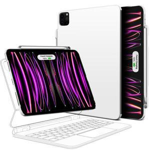 iPad Pro 11 13 2024 M4 Air 6 Air 4/5 iPad Pro 12.9 매직 키보드 호환 케이스 연필 홀더 용 마그네틱 케