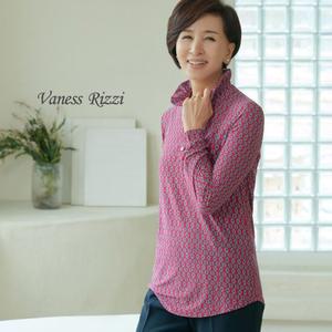 [바네사리찌] 블라썸 블라우스 (핫핑크/체인)