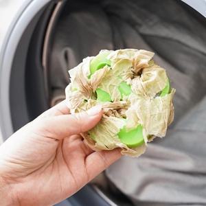 흡착 실리콘 먼지제거 세탁볼 5p(그린) 드럼세탁기