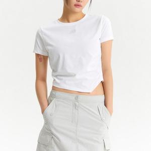 반팔티 EQS NBNEE2W442-10 여성 프로즌 셔링 반팔티(SLIM FIT)