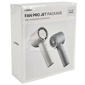 [기타]LUMENA 루메나 프리미엄 휴대용 무선 선풍기 2개 화이트+블루 FAN PRO JET gx