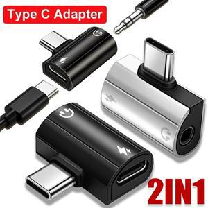 2in 1 OTG USB C타입 to C 3.5mm 잭 AUX  헤드폰 어댑터 PD 60W 아이폰 15 삼성 샤오미 고속 충전