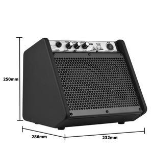 COOLMUSIC DM20 전기 드럼 앰프 키보드 무선 BT 스피커 2 밴드 EQ 지원 USB MP3 플레이어 기능 20W
