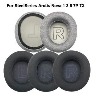 SteelSes Arctis Nova 1 3 5 7P 7X 용 폼 이어 패드 쿠션 커버 게임용 헤드폰 헤드셋 교체 이어패드 액세서