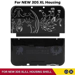 검정색 교체 하우징 쉘 뒷면 커버 페이스 플레이트 케이스 Nintend New 3DS XL 상단 및 하단