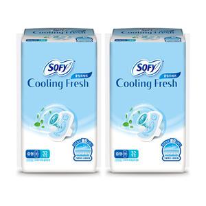쏘피 쿨링프레쉬 중형 32P, 2개 (총 64P)