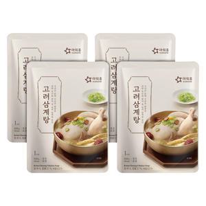 간편 조리 맛투데이 아워홈 고려 삼계탕 800g 4팩
