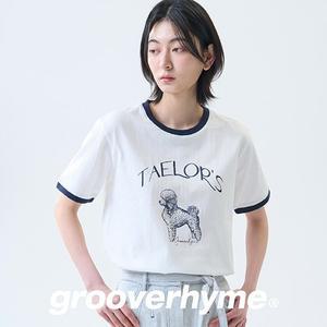 그루브라임 25SS 여성 써머가든 그래픽 반팔티셔츠 4종