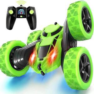 RC 스턴트 자동차 어린이 양면 플립 2.4G 원격 제어 360 Deree 회전 오프로드 드리프트 RC 자동차 선물 어